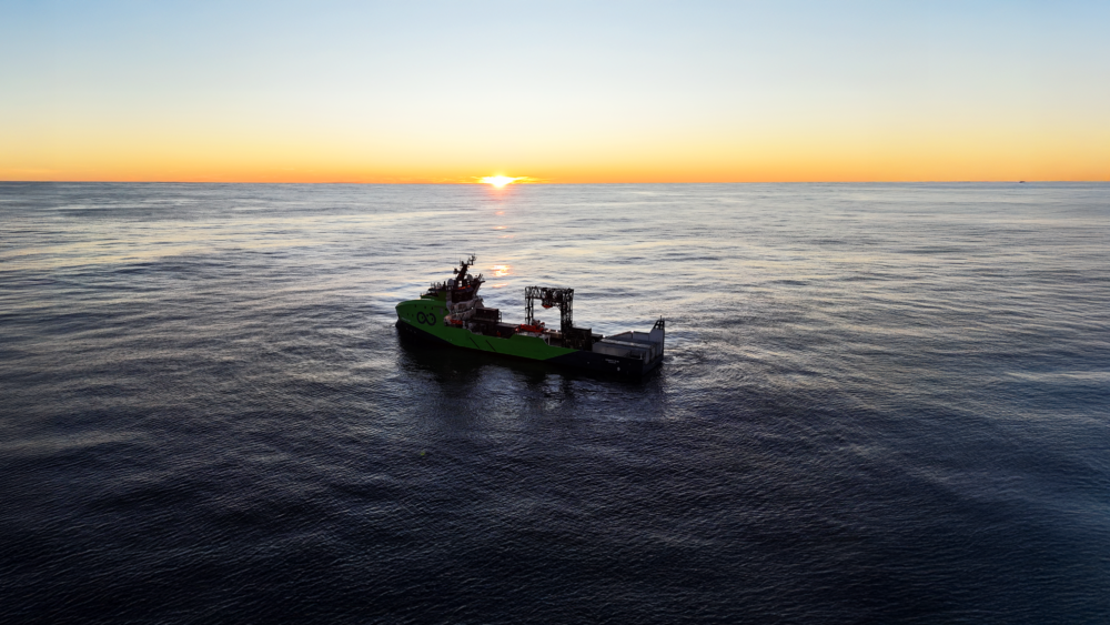 Ocean Infinity Armada vessel in the Indian Ocean